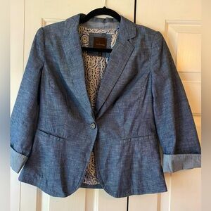 Chambray blazer from The Limited